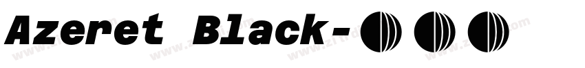 Azeret Black字体转换